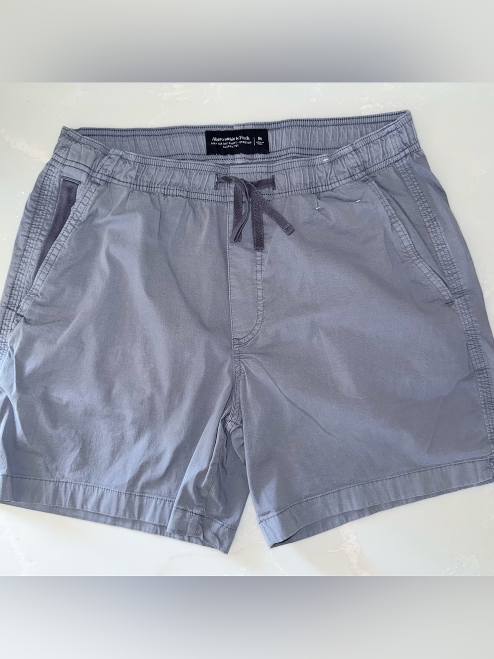 Abercrombie & Fitch Men's Gray All Day Cotton Stretch Short